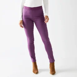 Jeans<Blancheporte Ultracomfortabele jegging met elastische taille - grote lengte pruim