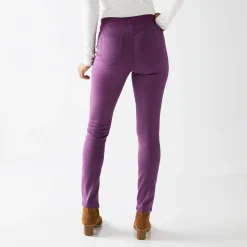 Jeans<Blancheporte Ultracomfortabele jegging met elastische taille - grote lengte pruim