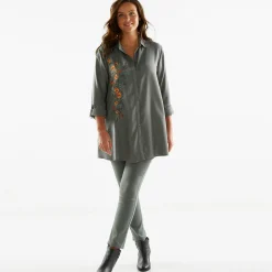 Jeans<Blancheporte Ultracomfortabele jegging met elastische taille - kleine lengte bronskleur