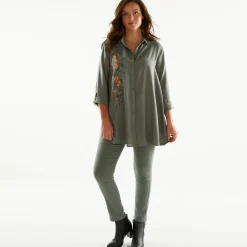 Jeans<Blancheporte Ultracomfortabele jegging met elastische taille - kleine lengte bronskleur