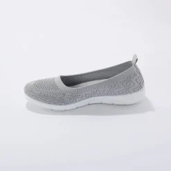 Ballerina's|Schoenen<Blancheporte Ultralichte ballerina's in mesh grijs