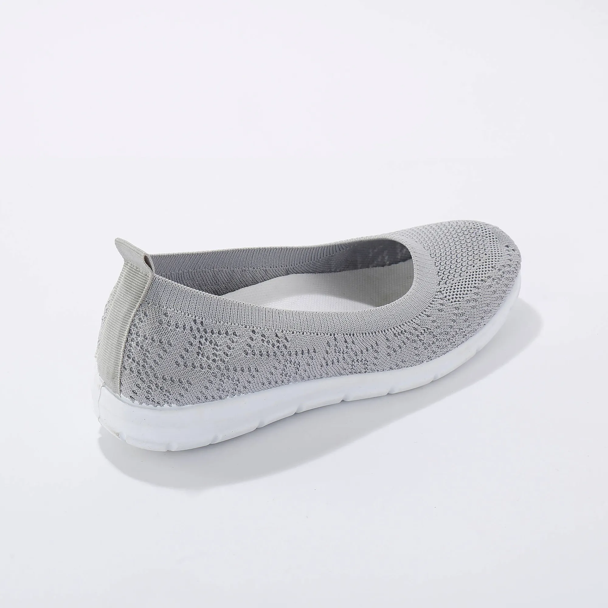 Ballerina's|Schoenen<Blancheporte Ultralichte ballerina's in mesh grijs