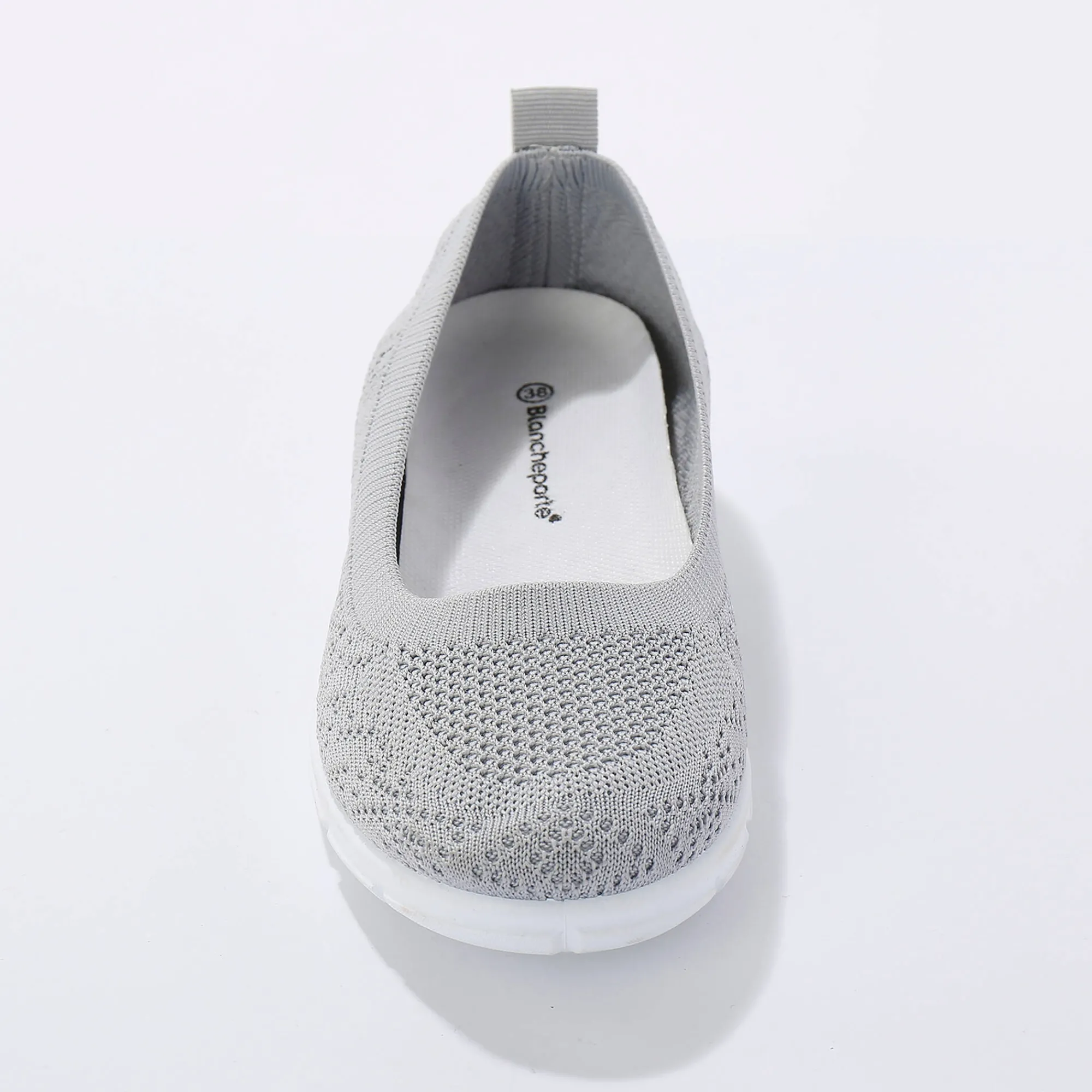 Ballerina's|Schoenen<Blancheporte Ultralichte ballerina's in mesh grijs