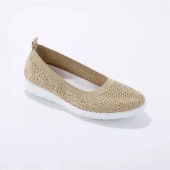 Ballerina's|Schoenen<Blancheporte Ultralichte ballerina's in mesh beige