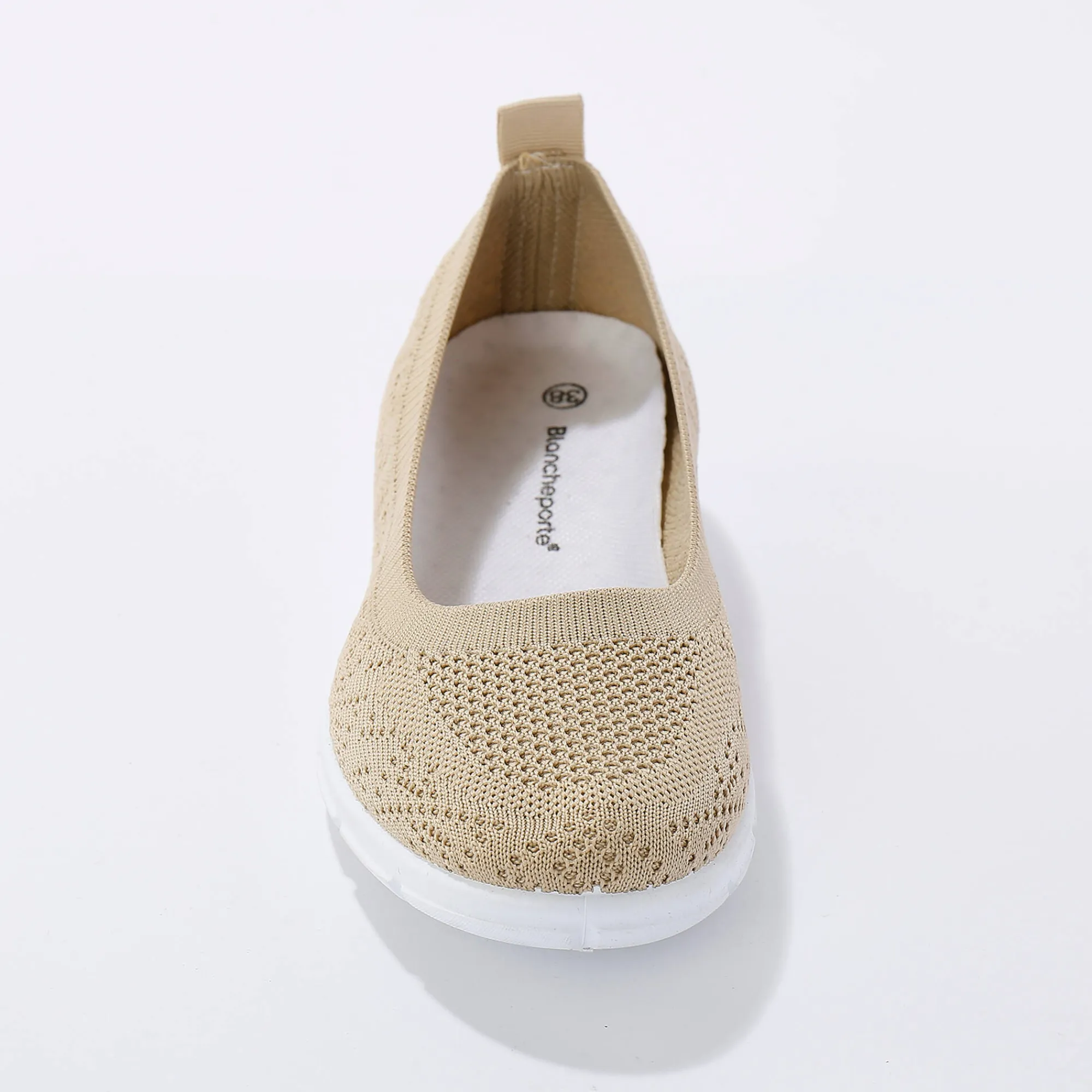 Ballerina's|Schoenen<Blancheporte Ultralichte ballerina's in mesh beige