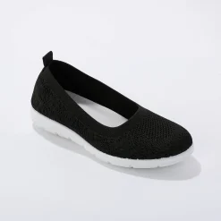 Ballerina's|Schoenen<Blancheporte Ultralichte ballerina's in mesh zwart