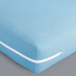 Matrasbeschermer<Blancheporte Ultrarekbare matrashoes, 25 cm, Sanitized® blauw