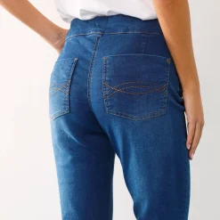 Jeans|Broek<Blancheporte Ultrarekbare nauwsluitende jegging, tricot met jeansaspect stone