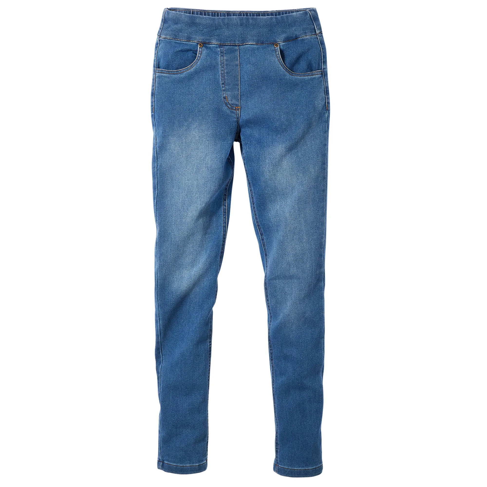 Jeans|Broek<Blancheporte Ultrarekbare nauwsluitende jegging, tricot met jeansaspect stone
