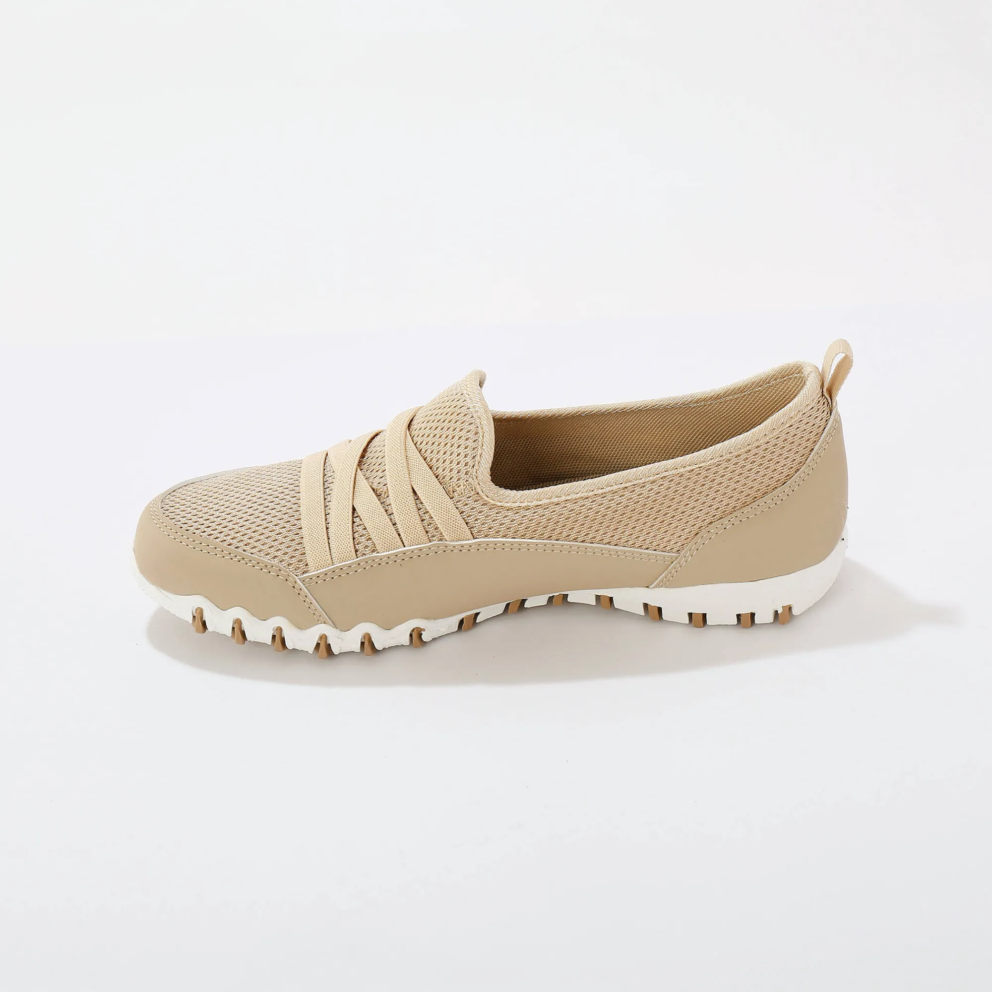 Baskets En Sneakers|Schoenen<Blancheporte Ultrasoepele en comfortabele sneakers taupe