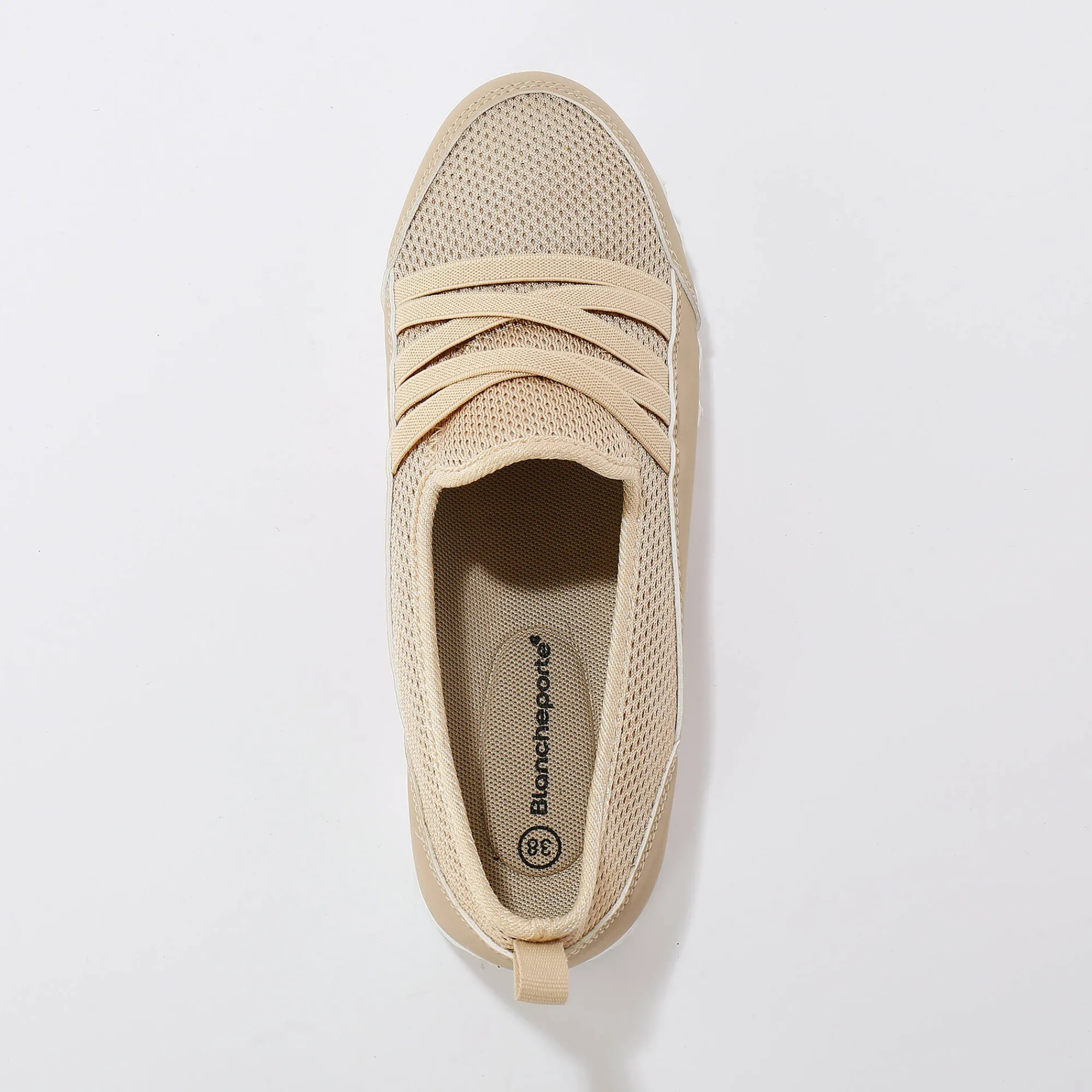 Baskets En Sneakers|Schoenen<Blancheporte Ultrasoepele en comfortabele sneakers taupe