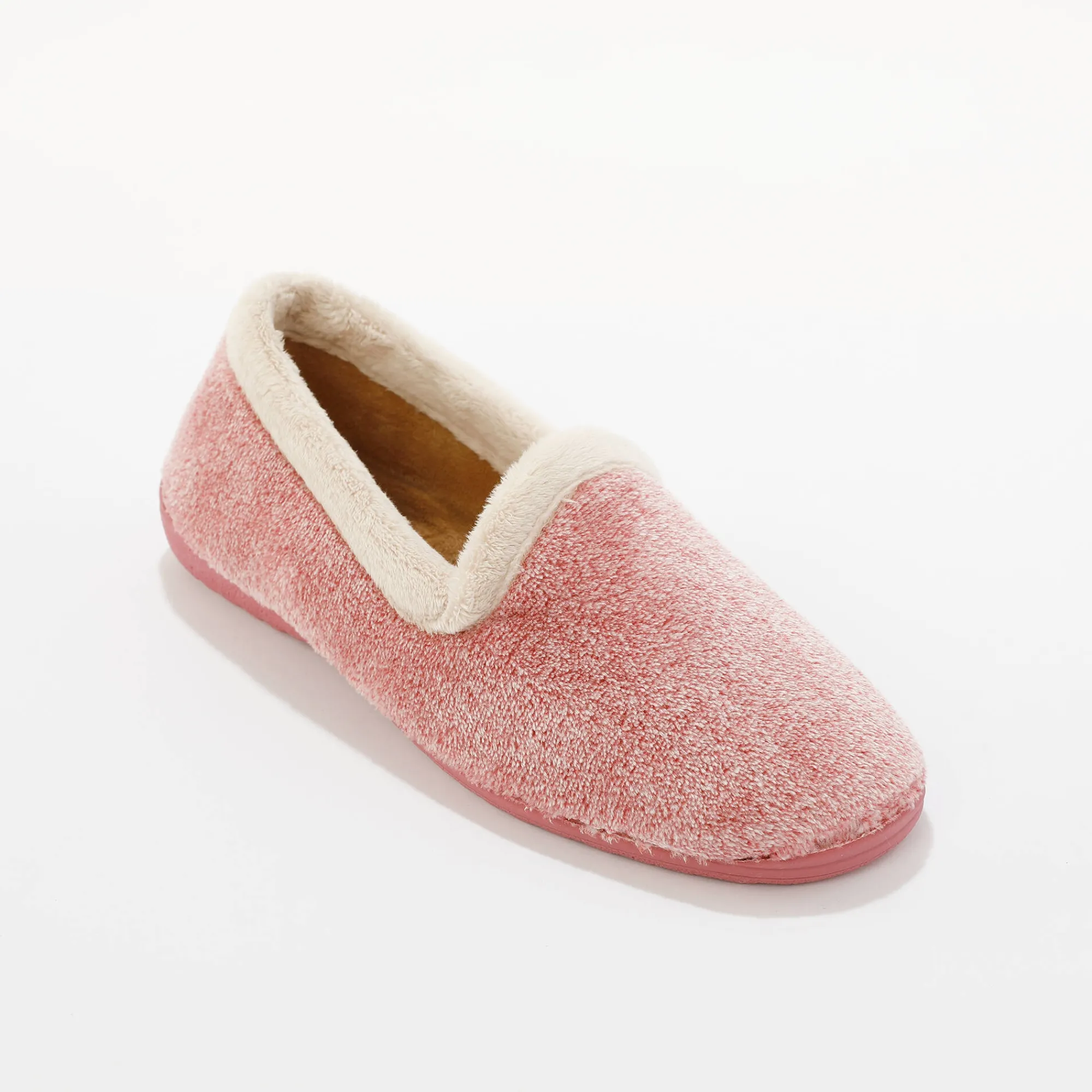 Sloffen|Sloffen<Blancheporte Ultrasoepele sloffen met pluchetouch roze