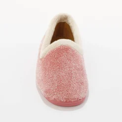 Sloffen|Sloffen<Blancheporte Ultrasoepele sloffen met pluchetouch roze