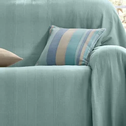 Kussenhoes<Blancheporte Veelkleurig artisanaal geweven kussenhoes - set van 2 celadon