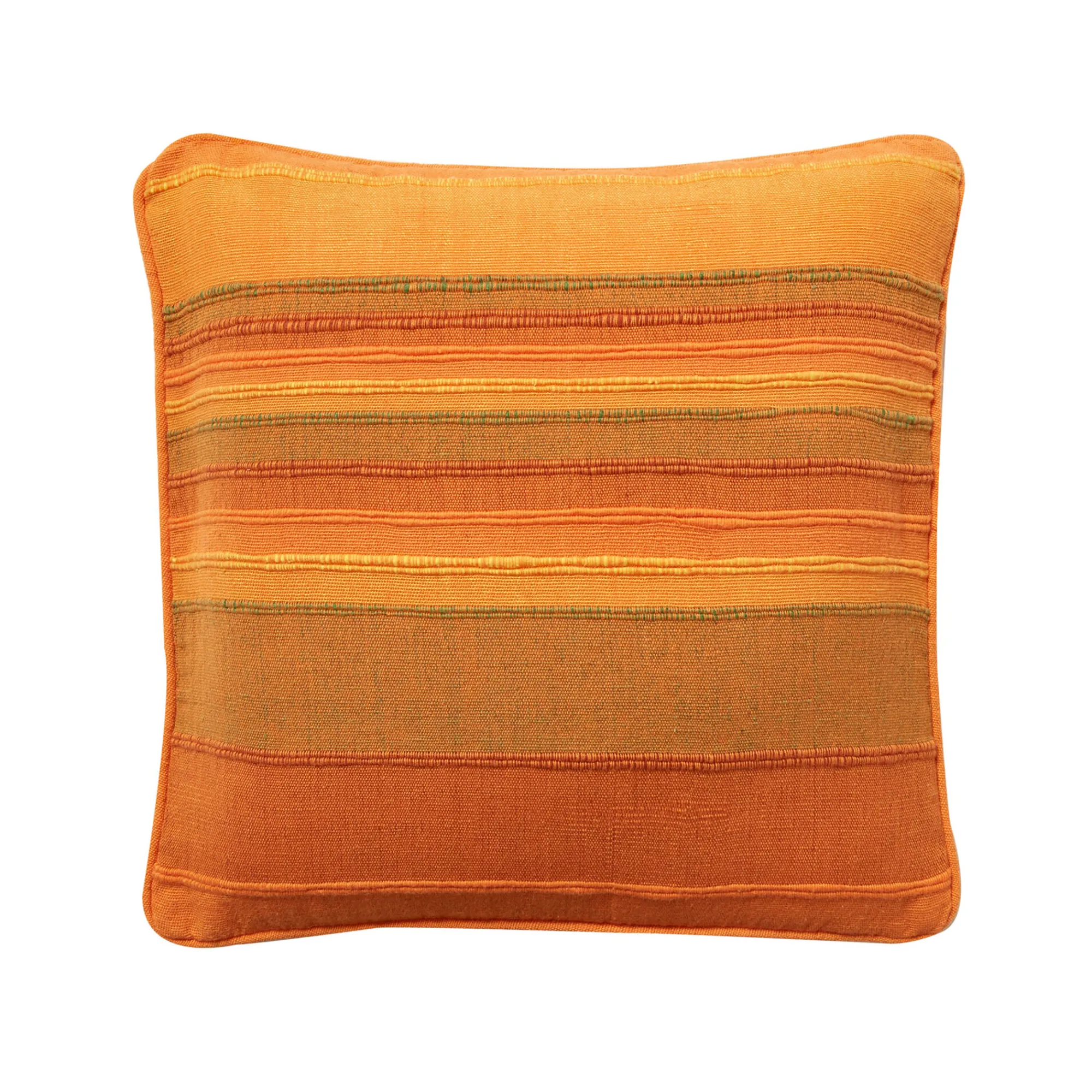 Kussenhoes<Blancheporte Veelkleurig artisanaal geweven kussenhoes - set van 2 oranje