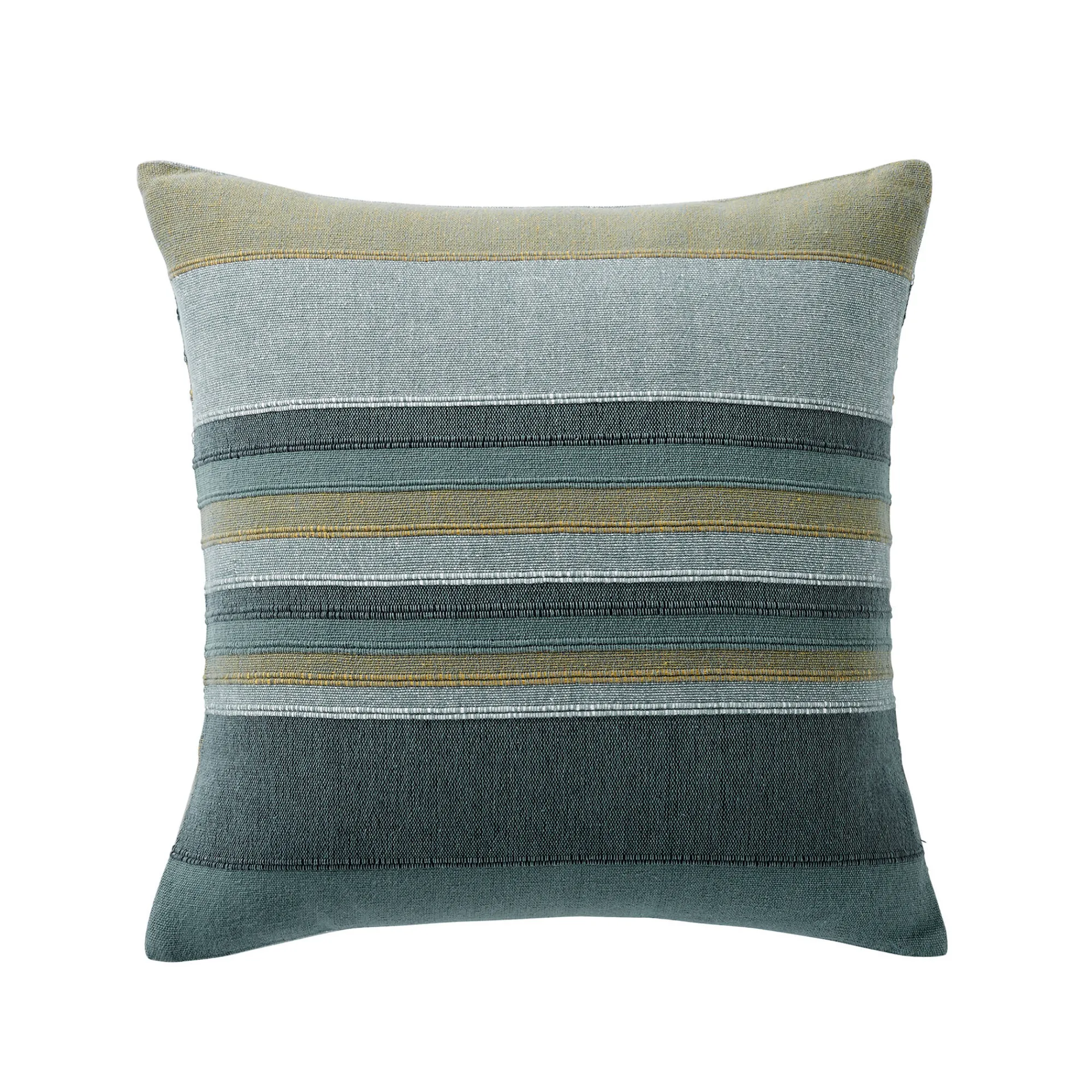 Kussenhoes<Blancheporte Veelkleurig artisanaal geweven kussenhoes - set van 2 grijsgroen