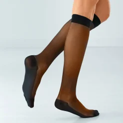 Panty’s, Kniekousen En Sokken<Blancheporte Vermoeidheidswerende kniekousen 70 denier - set van 2 paar zwart