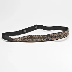 Sieraden En Feestaccessoires|Accessoires En Juwelen<Blancheporte Verstelbare ceintuur met fantasieparels antraciet / goudkleurig