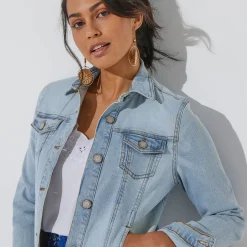 Jas En Mantel<Blancheporte Verwassen jeansjasje bleached
