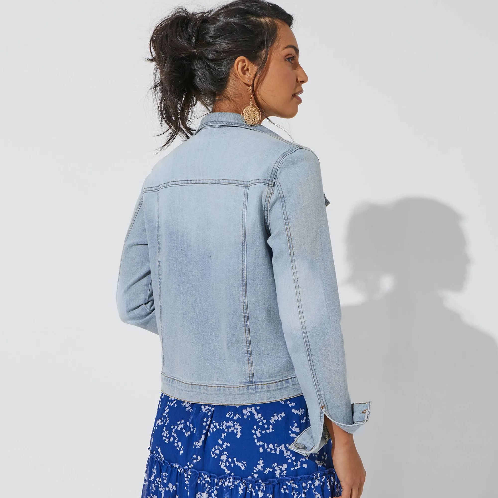 Jas En Mantel<Blancheporte Verwassen jeansjasje bleached
