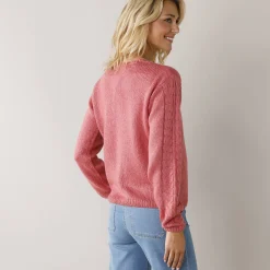 Trui En Vest<Blancheporte Vest in wikkelstijl roze