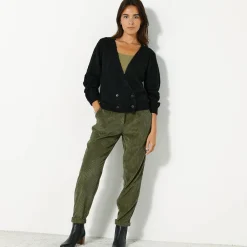 Trui En Vest<Blancheporte Vest in wikkelstijl zwart