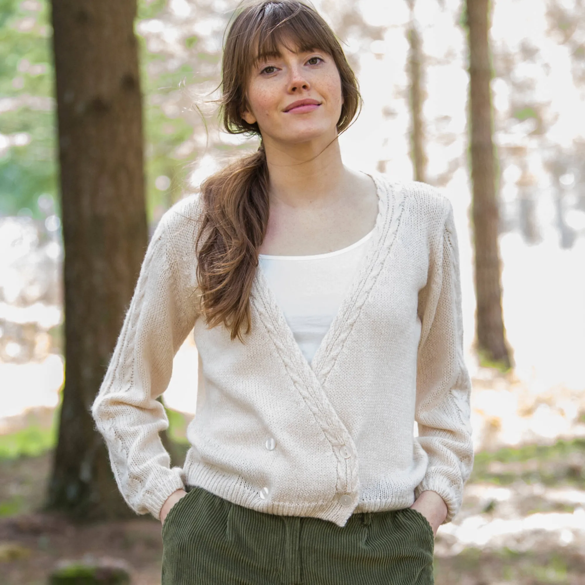Trui En Vest<Blancheporte Vest in wikkelstijl zandkleur
