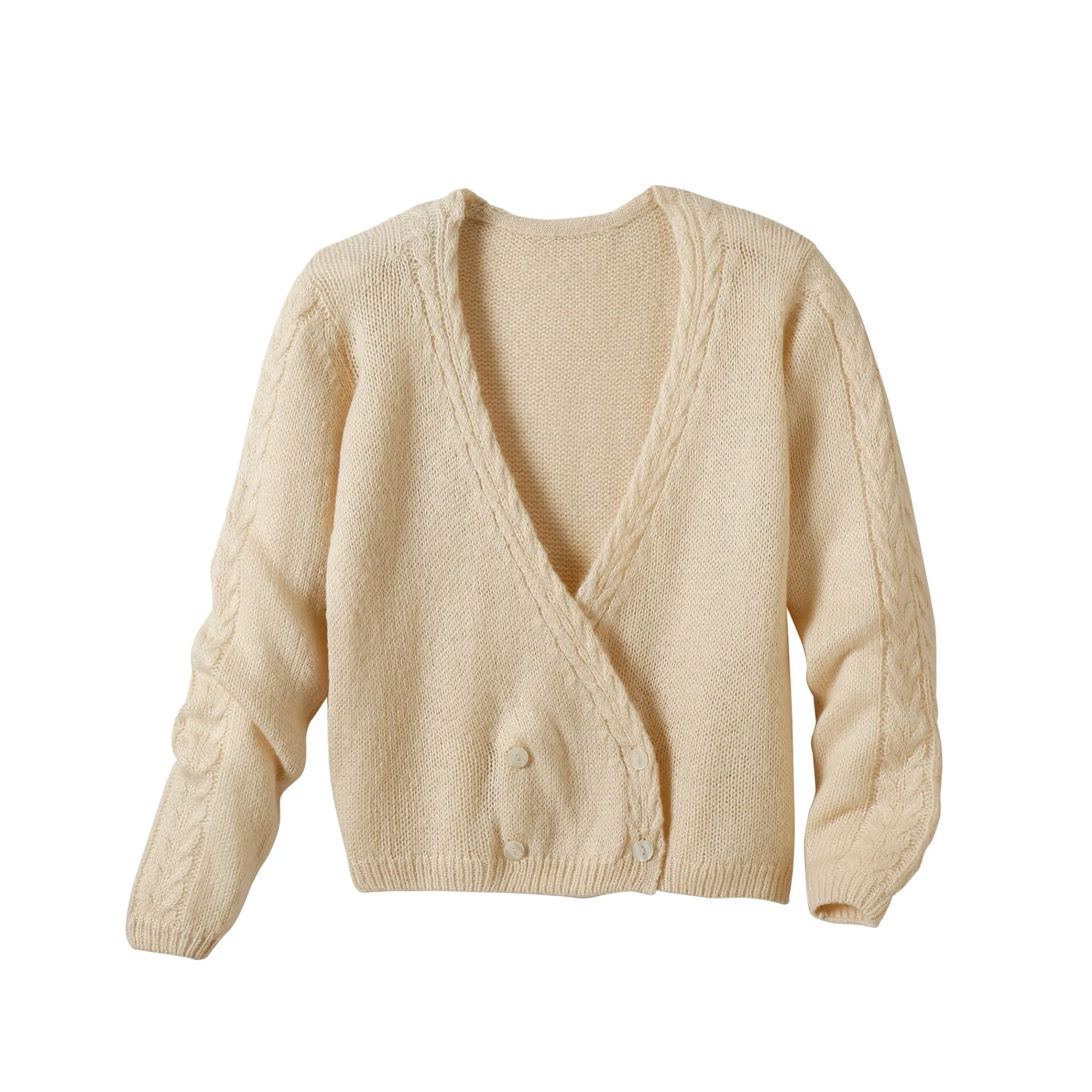 Trui En Vest<Blancheporte Vest in wikkelstijl zandkleur