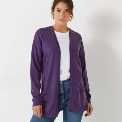 Trui En Vest<Blancheporte Vest met kasjmiertouch aubergine