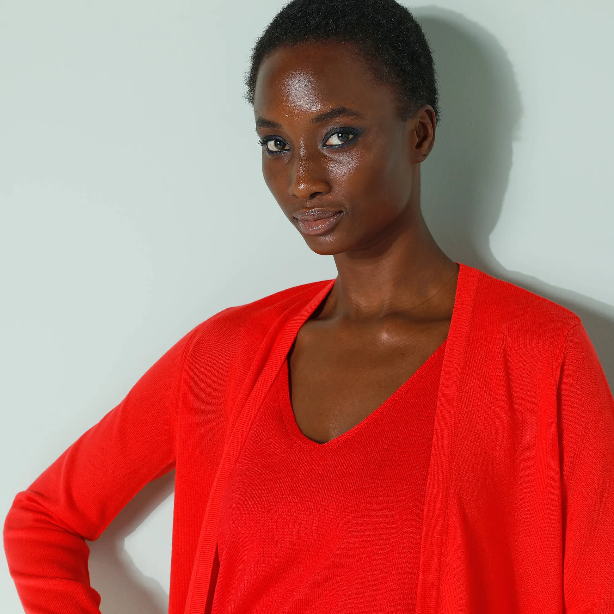 Trui En Vest<Blancheporte Vest met kasjmiertouch rood