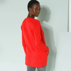 Trui En Vest<Blancheporte Vest met kasjmiertouch rood