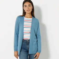 Trui En Vest<Blancheporte Vest met kasjmiertouch grijsblauw