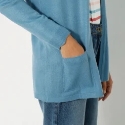 Trui En Vest<Blancheporte Vest met kasjmiertouch grijsblauw