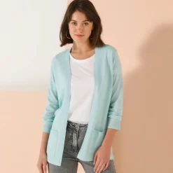 Trui En Vest<Blancheporte Vest met kasjmiertouch watergroen