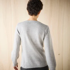 Trui En Vest<Blancheporte Vest met knopen, ajourtricot chiné grijs