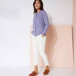 Trui En Vest<Blancheporte Vest met knopen in patenttricot parma