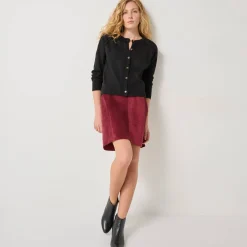 Trui En Vest<Blancheporte Vest met knopen, streelzacht tricot in wolmengelin zwart