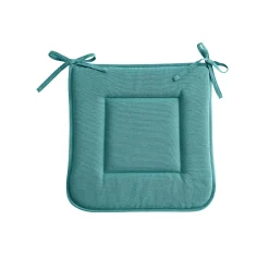 Stoelkussentje<Blancheporte Vierkant stoelkussentje eendenblauw