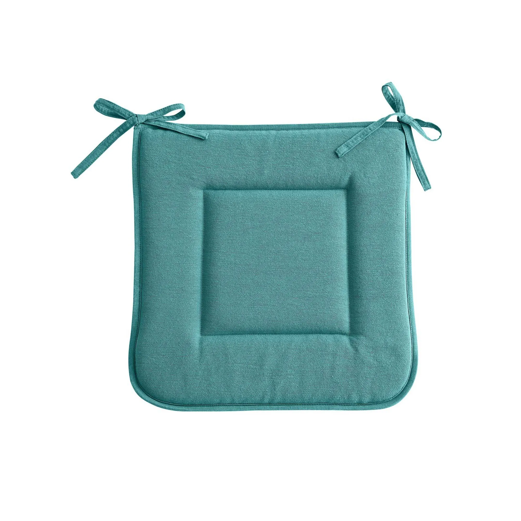 Stoelkussentje<Blancheporte Vierkant stoelkussentje eendenblauw