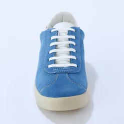 Baskets En Sneakers|Schoenen<Blancheporte Vintage sneakers in splitleer, gekleurd blauw