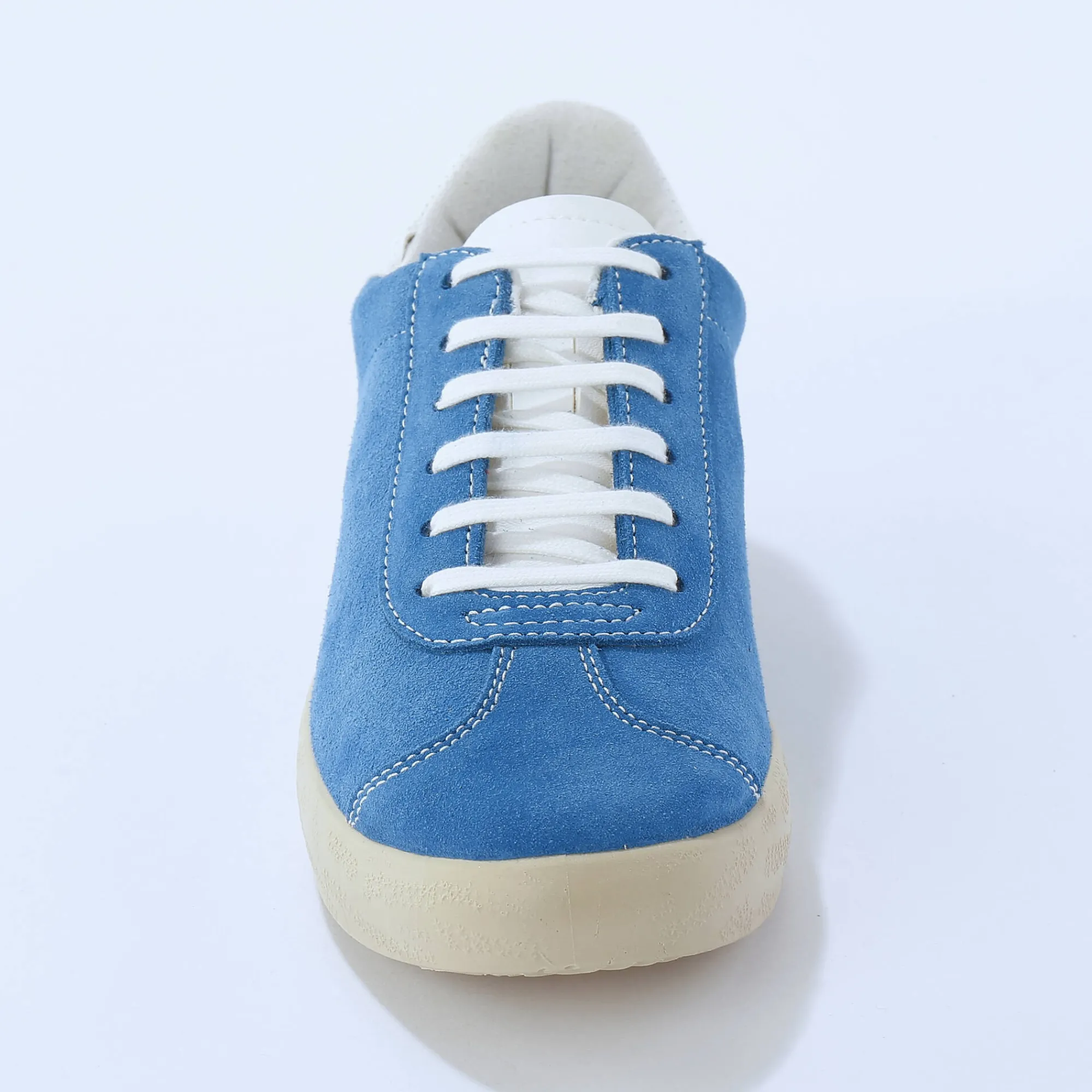 Baskets En Sneakers|Schoenen<Blancheporte Vintage sneakers in splitleer, gekleurd blauw