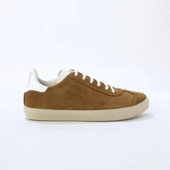 Baskets En Sneakers|Schoenen<Blancheporte Vintage sneakers in splitleer, gekleurd taupe