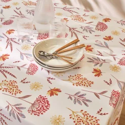 Tafellaken En Tafelloper<Blancheporte Vlekkenwerend tafellaken met bloemenmotief wit / rood