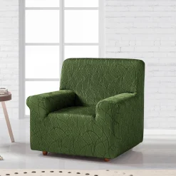 Zitbankhoes<Blancheporte Voorgevormde fauteuil- en zitbankhoes 'Alexia' groen