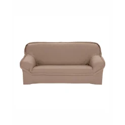 Zitbankhoes<Blancheporte Voorgevormde, gematelasseerde hoes - fauteuils en zitbanken taupe