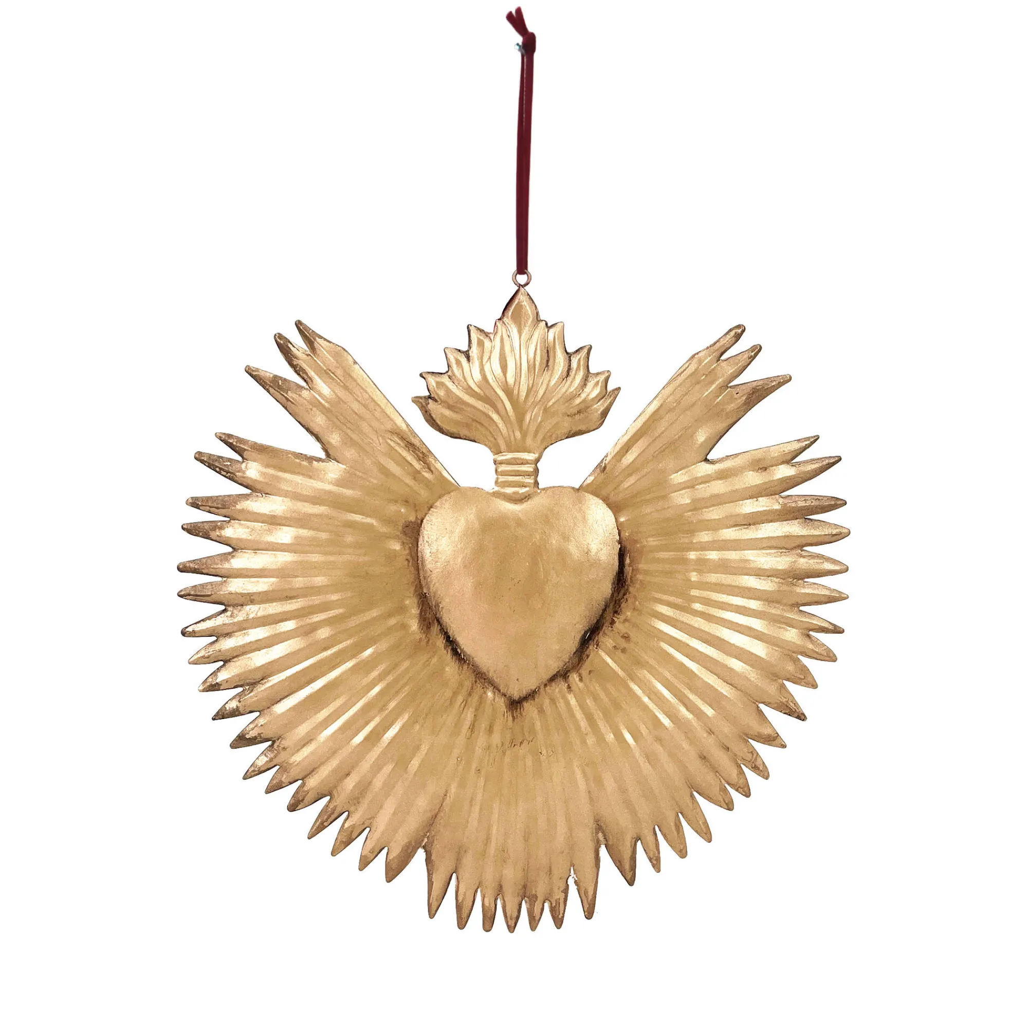 Feestdecoratie|Decoratieartikel<Blancheporte Wanddecoratie ex voto, metaal goudkleurig