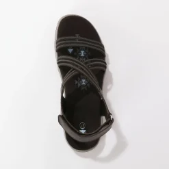 Sandalen En Espadrilles|Schoenen<Blancheporte Wandelsandalen met elastische scratchriempjes zwart