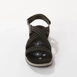 Sandalen En Espadrilles|Schoenen<Blancheporte Wandelsandalen met elastische scratchriempjes zwart