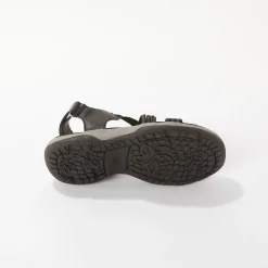 Sandalen En Espadrilles|Schoenen<Blancheporte Wandelsandalen met elastische scratchriempjes zwart
