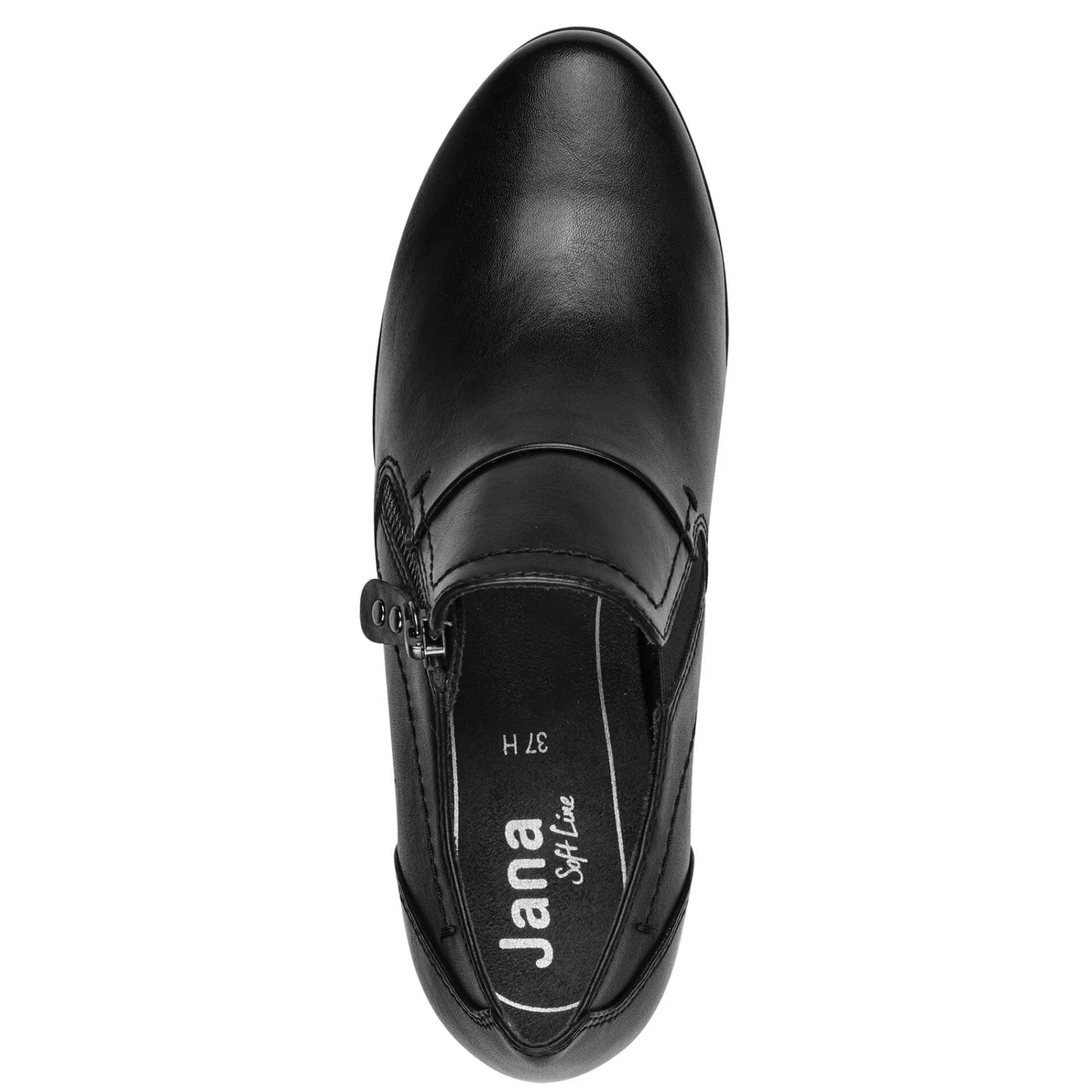 Derby's En Mocassins|Schoenen<Jana Wandelschoenen met rits zwart